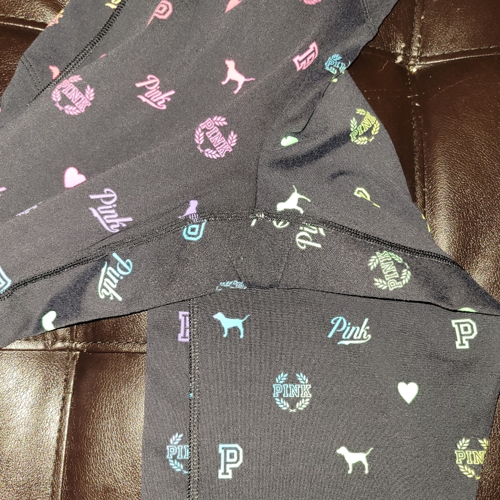 VS PINK RAINBOW LOGO LEGGINGS - Picture 7 of 9